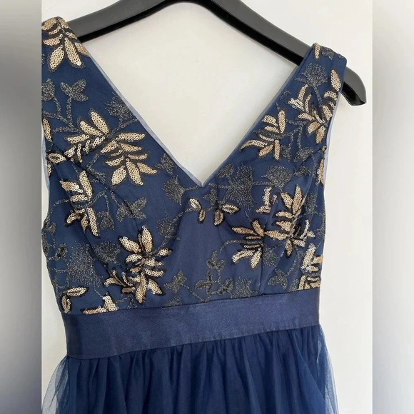 Shein navy blue sequin dress cocktail party size medium - Picture 4 of 10